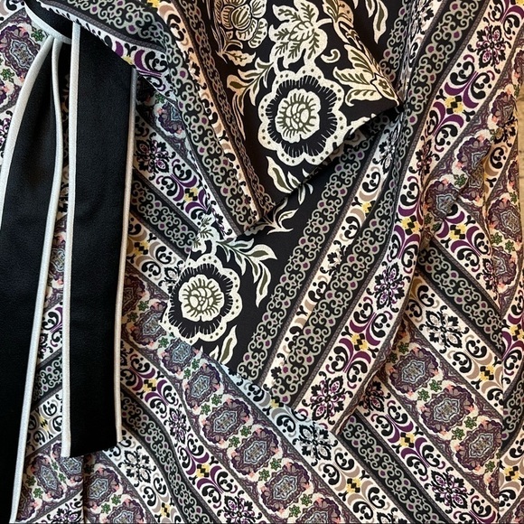 NEW Alice + Olivia Lincoln Print Piped Drawstring Blazer In Dream Castle/ Combo - Picture 13 of 16